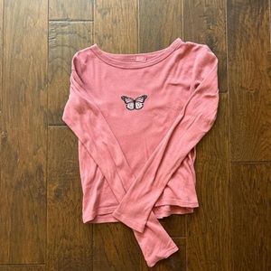 Brandy Melville Butterfly Tee